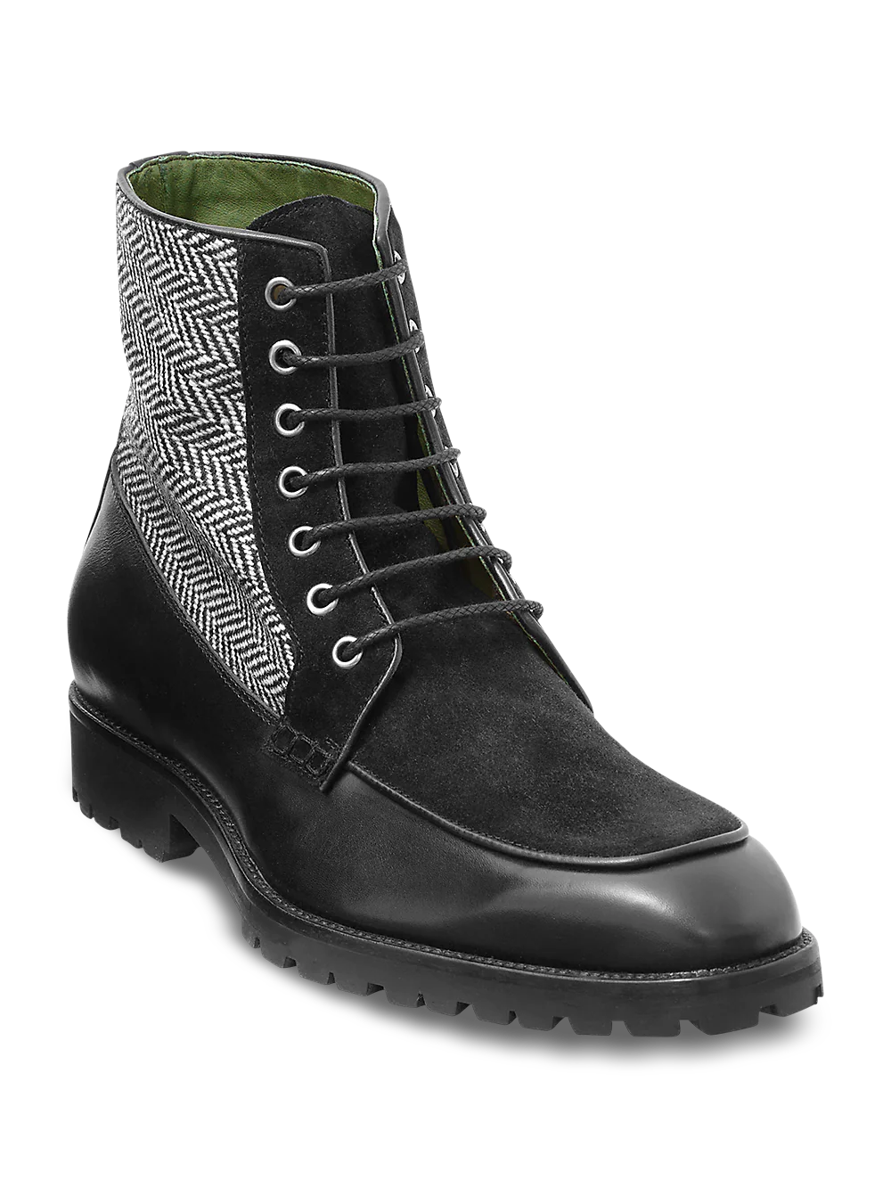 Duncan Lace Up Boot - Black