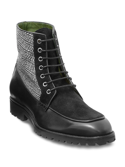 Duncan Lace Up Boot - Black