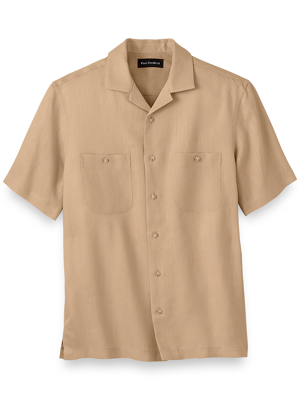 Linen Solid Casual Shirt - Tan