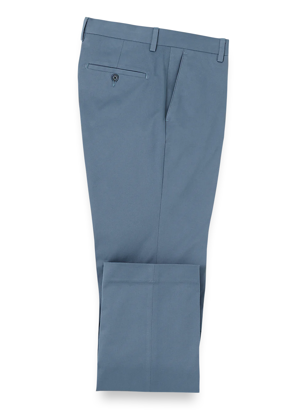 Cotton Stretch Twill Pants - Blue