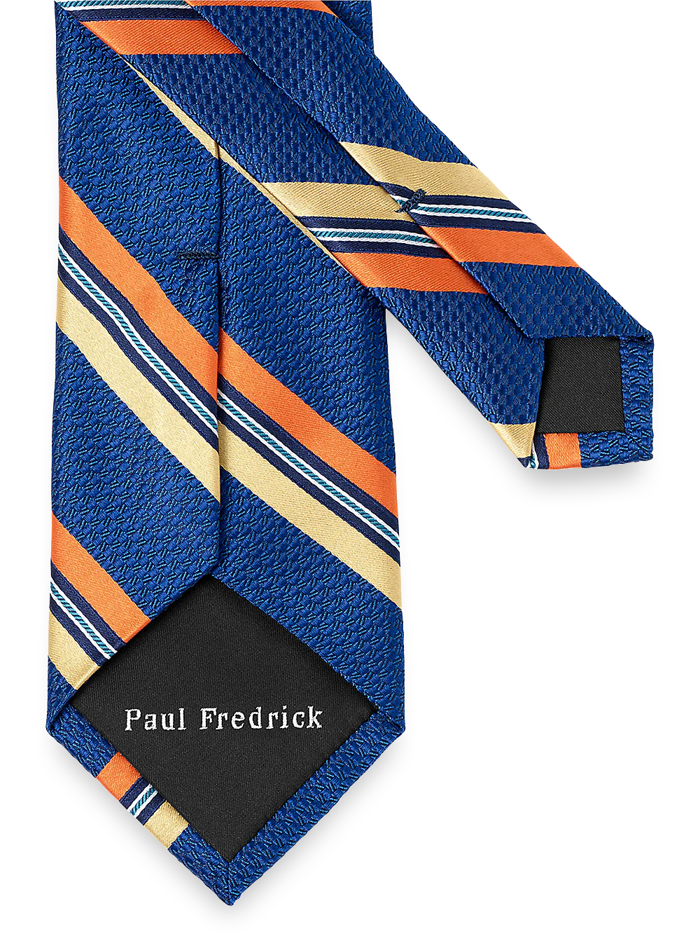 Stripe Woven Silk Tie - Blue Multi