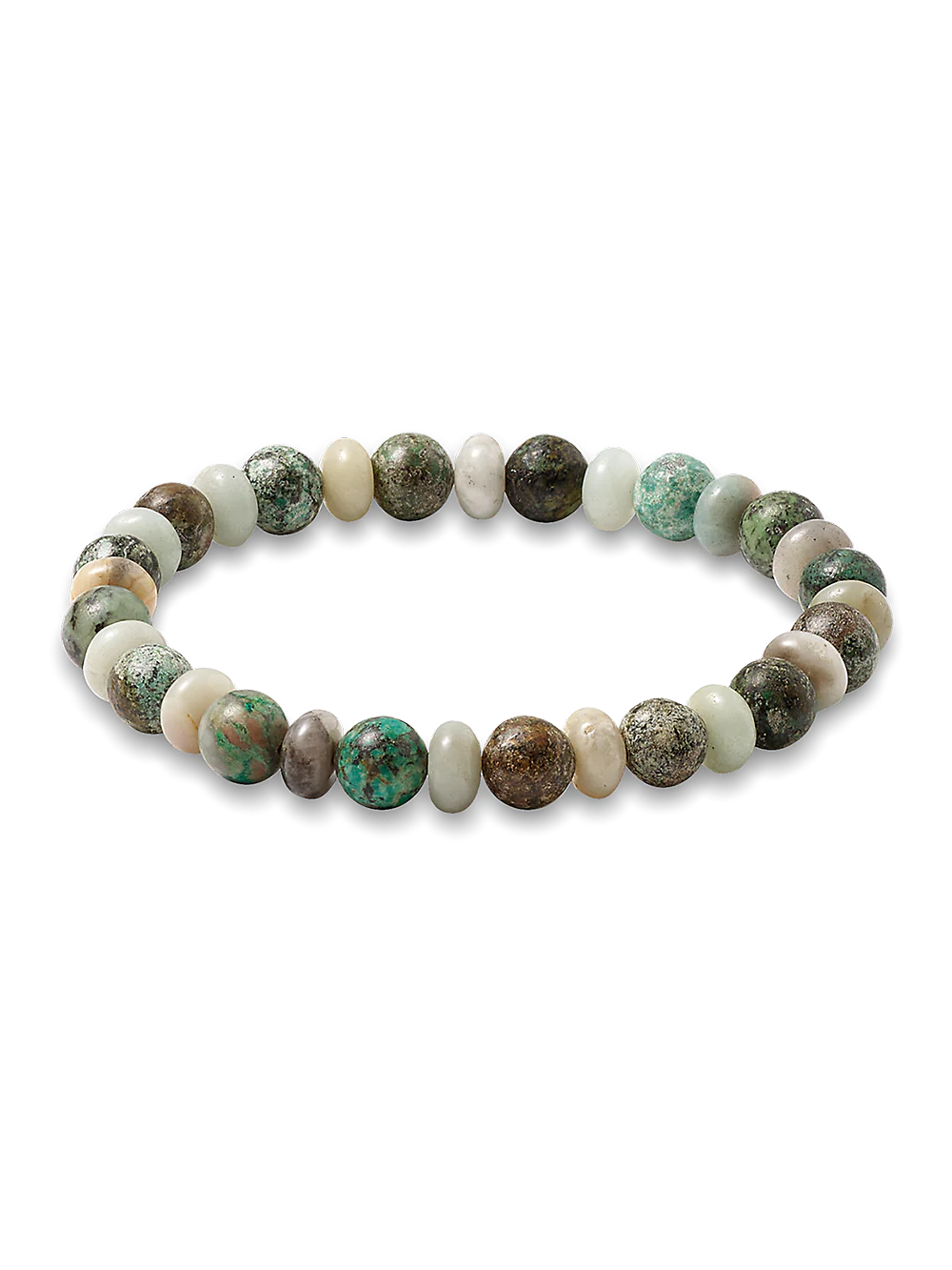 Semi Precious Bead Bracelet - Green Multi