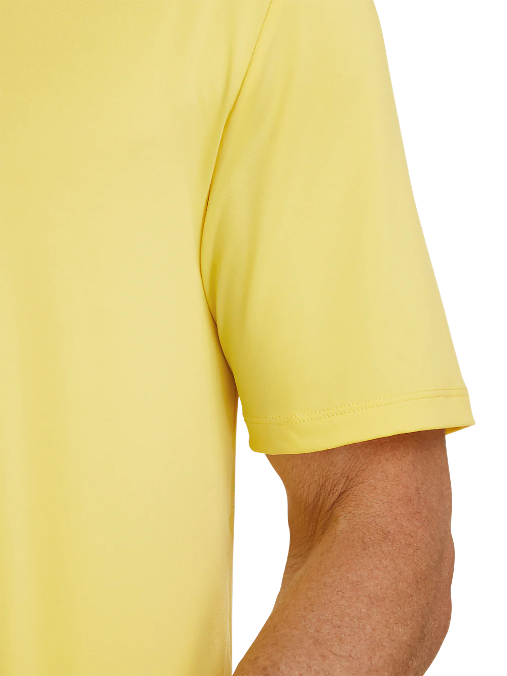 Performance Blend Three Button Polo - Light Yellow