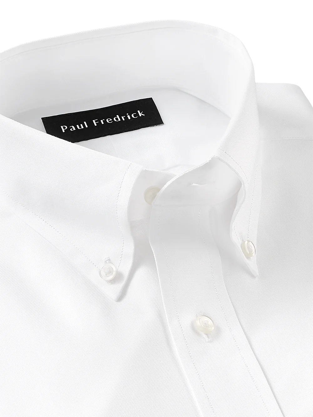 Superfine Egyptian Cotton Solid Color Button Down Collar Dress Shirt - White