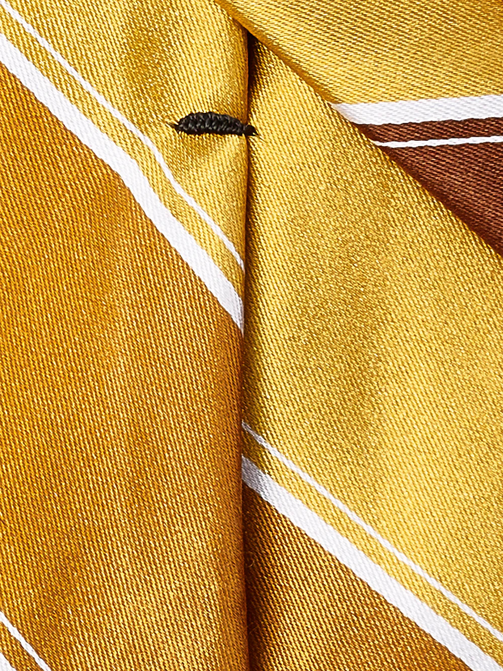 Stripe Woven Silk Tie - Gold Multi