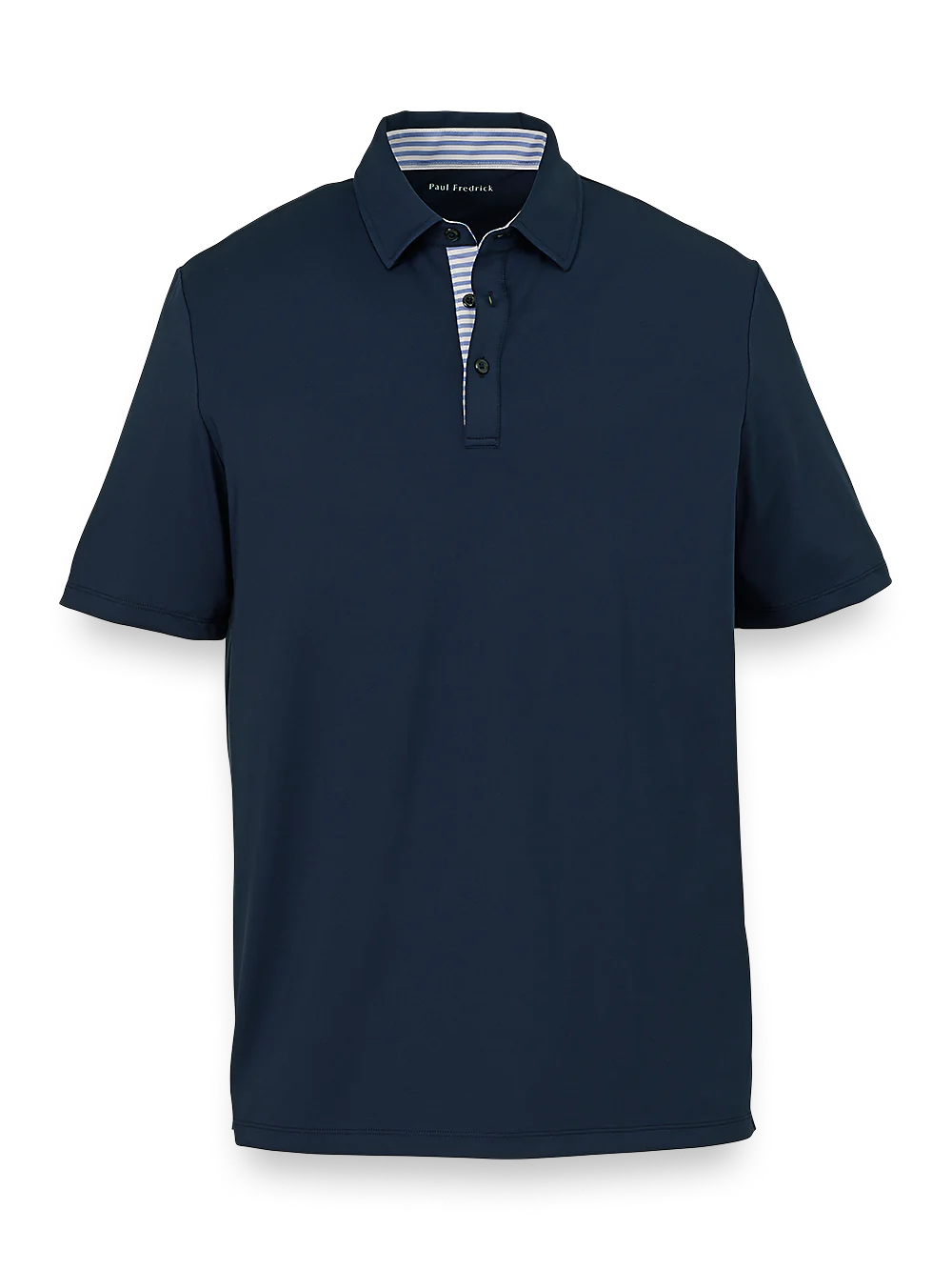 Performance Blend Three Button Polo - Navy