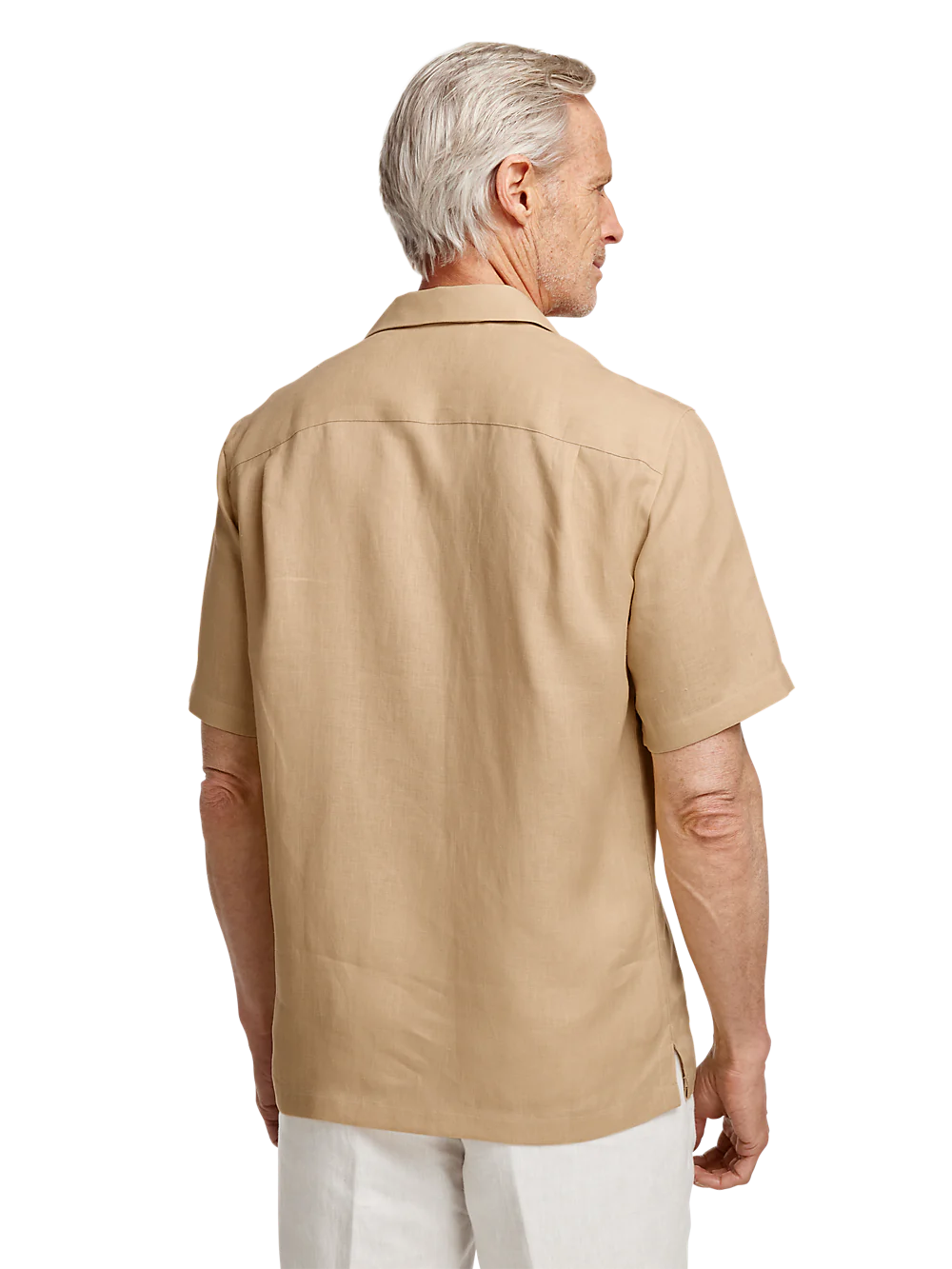 Linen Solid Casual Shirt - Tan