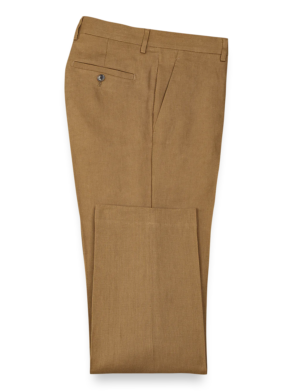 Linen Flat Front Pants - Copper