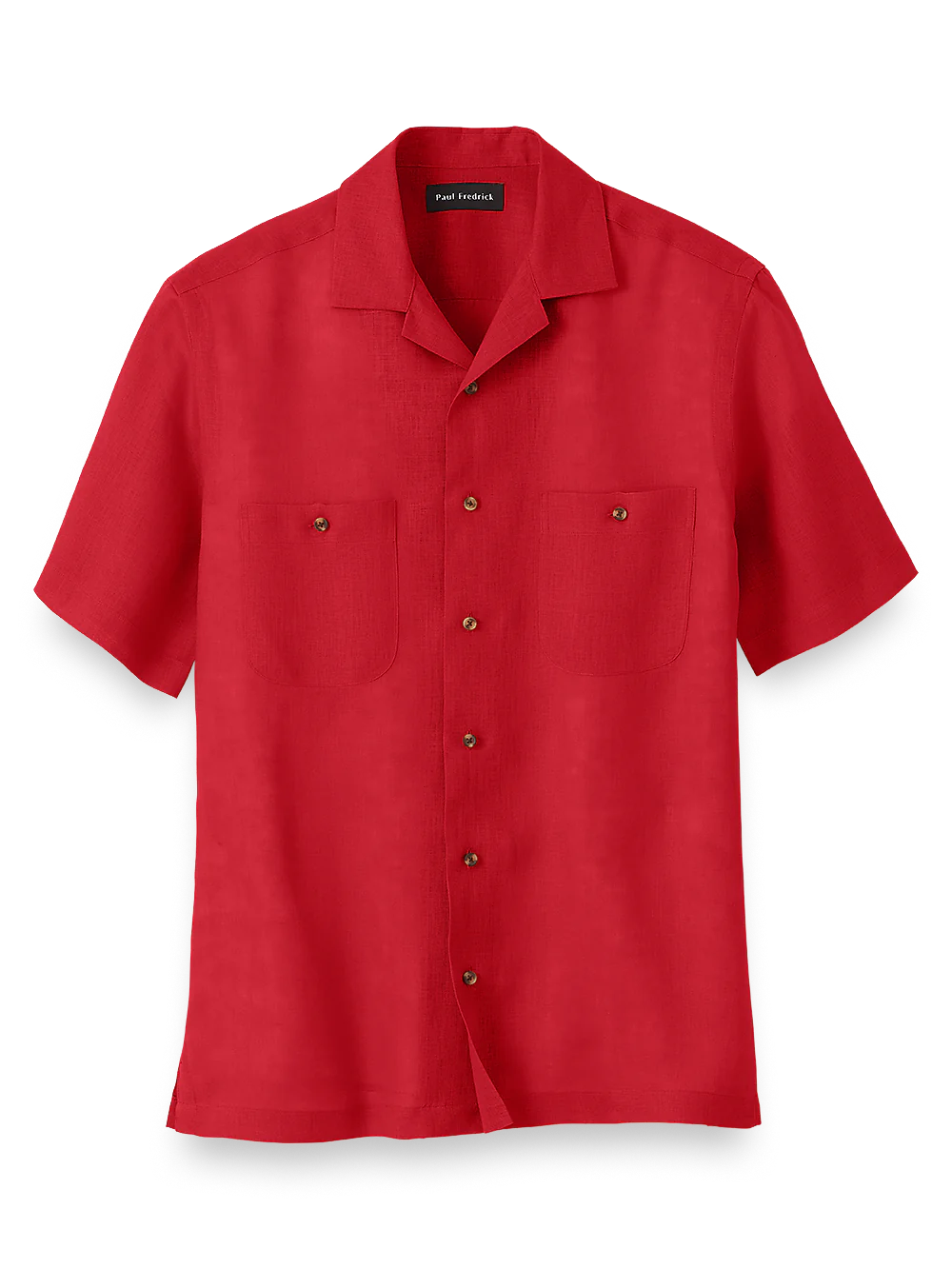 Linen Solid Casual Shirt - Red