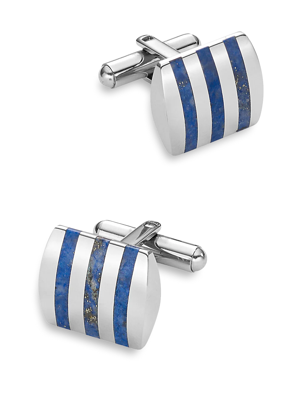 Semi Precious Square Cufflinks - Blue