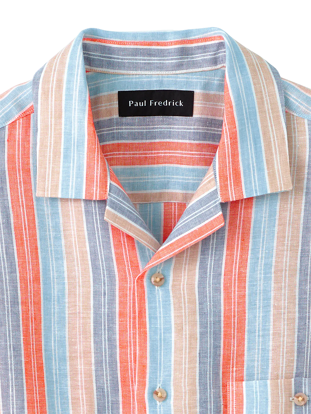 Linen Stripe Casual Shirt - Multi