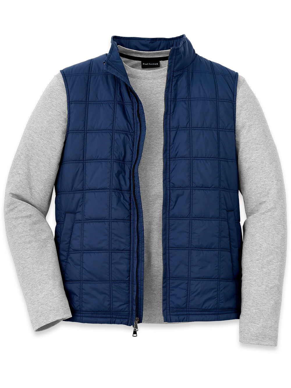 Nylon Quilted Vest - Navy