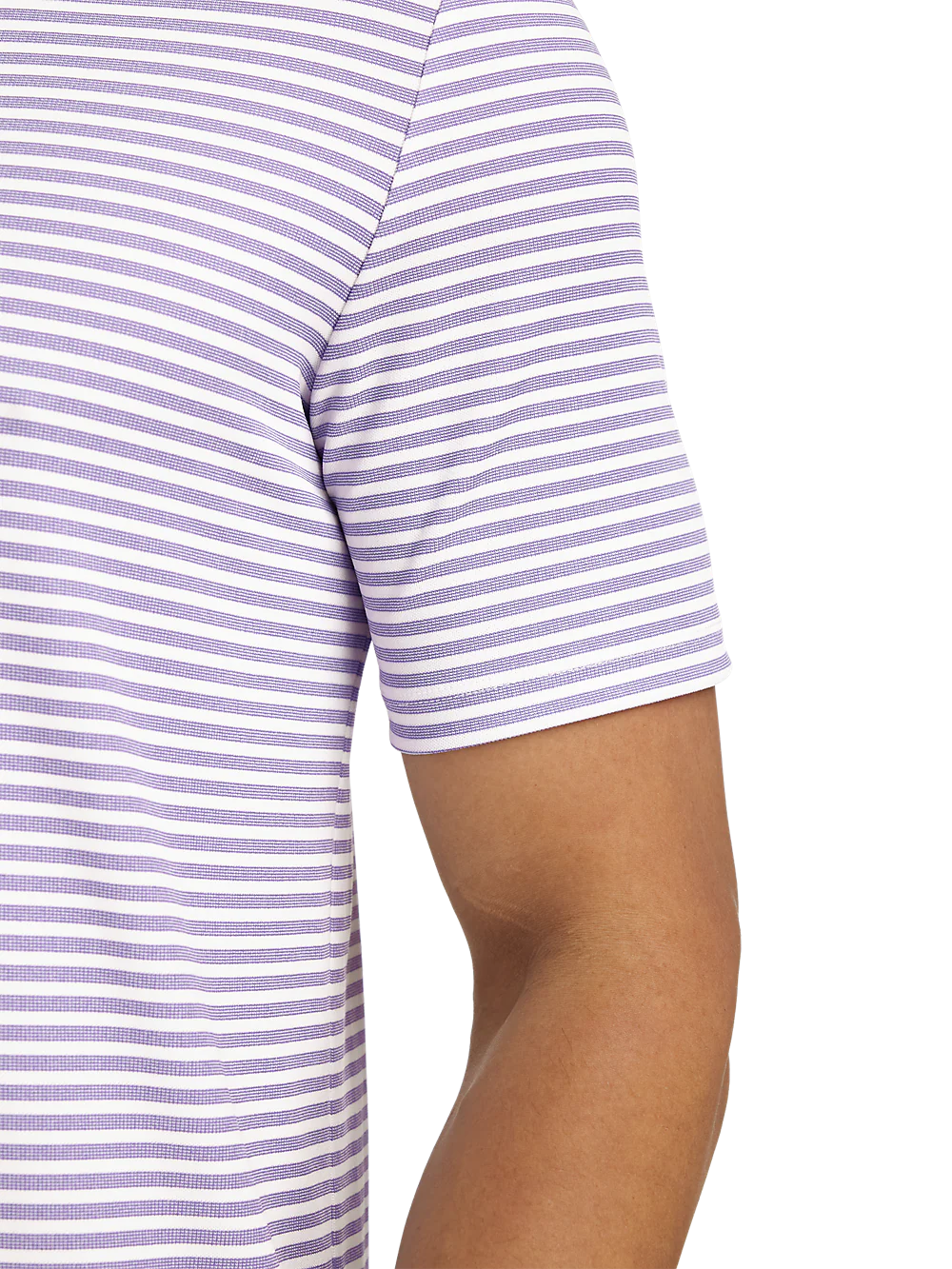 Performance Blend Three Button Polo - Purple