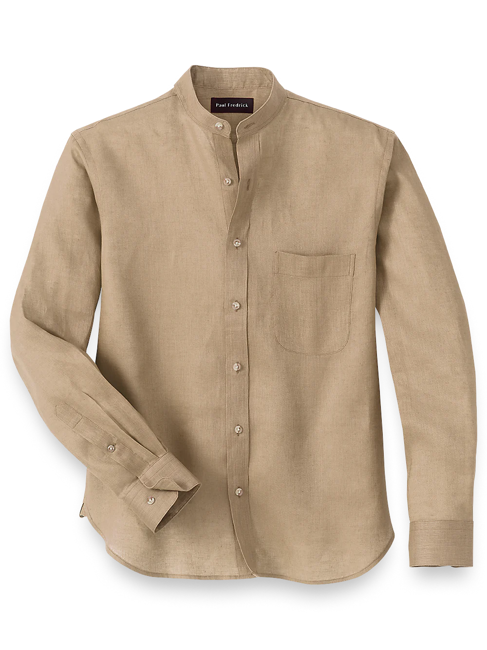 Linen Solid Casual Shirt - Khaki