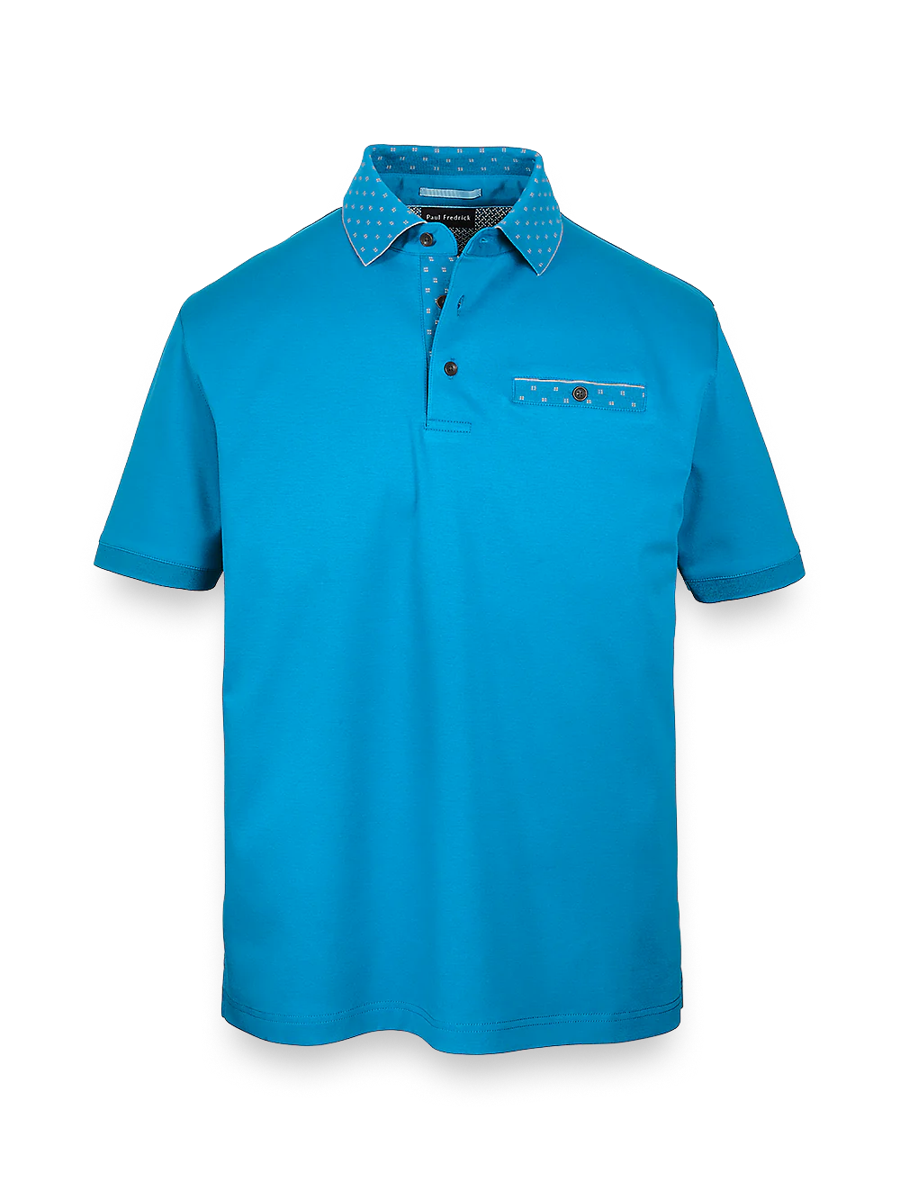 Mercerized Cotton Polo - Blue