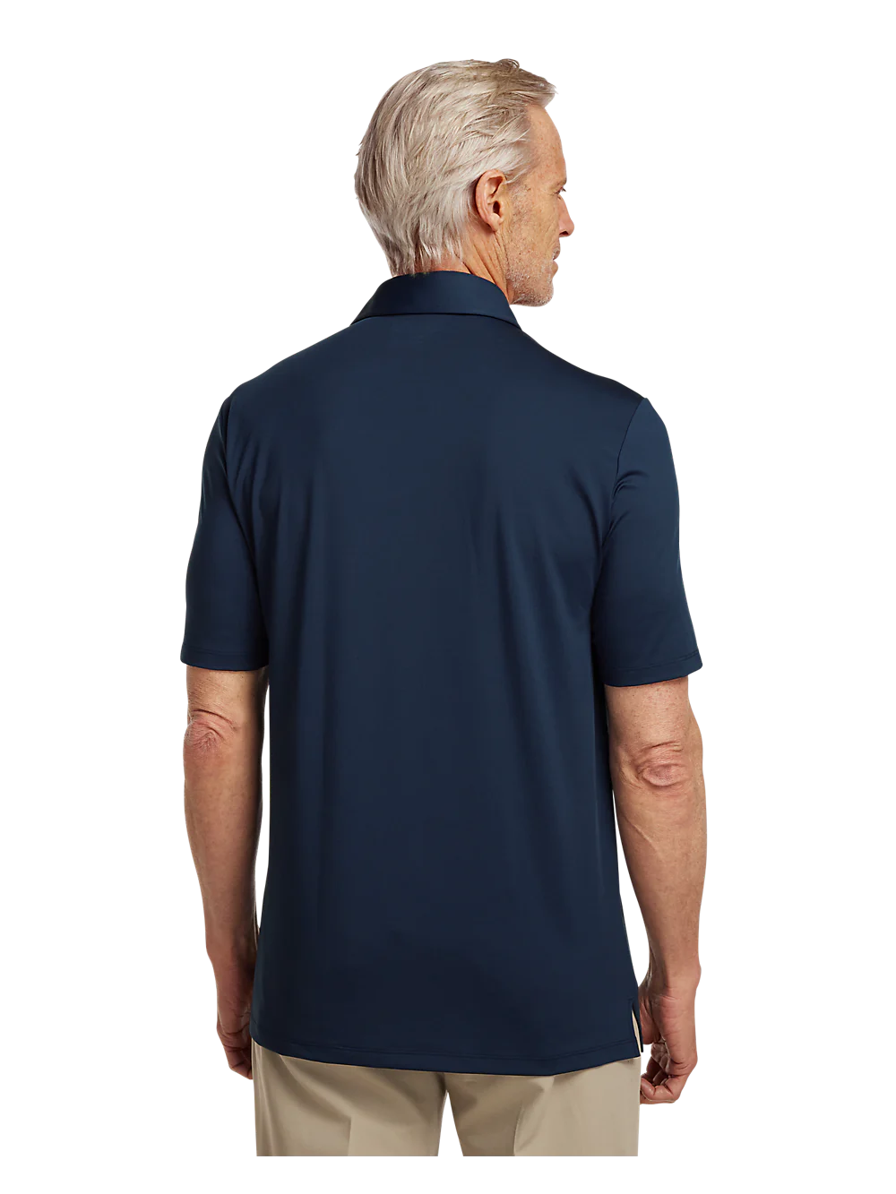 Performance Blend Three Button Polo - Navy