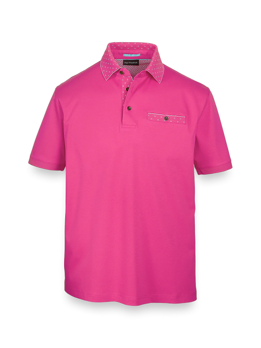 Mercerized Cotton Polo - Berry