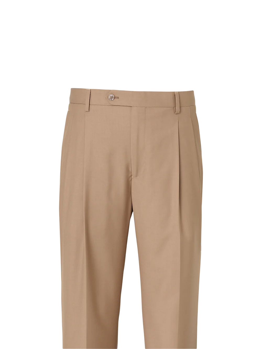 Travel Pleated Pants - Camel