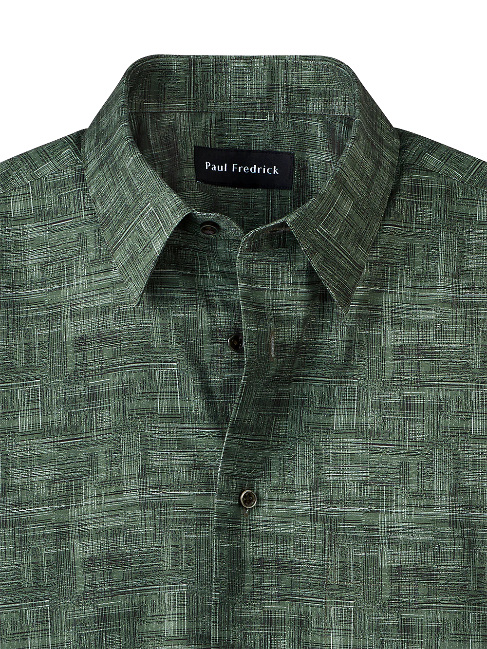 Cotton Abstract Print Casual Shirt - Green