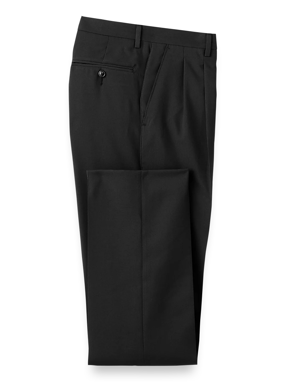 Pleated Travel Pants - Black