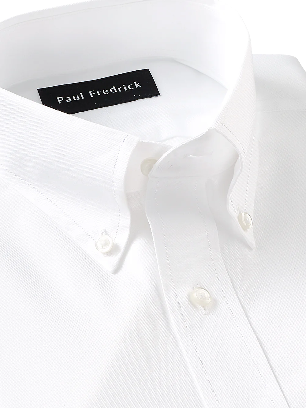 Slim Fit Superfine Egyptian Cotton Solid Color Button Down Collar Dress Shirt - White