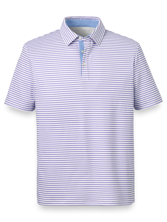 Performance Blend Three Button Polo - Purple