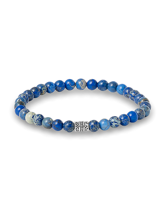 Semi Precious Bead Bracelet - Blue Multi