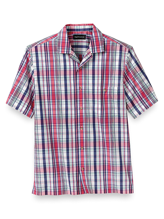 Cotton Plaid Print Casual Shirt - Multi