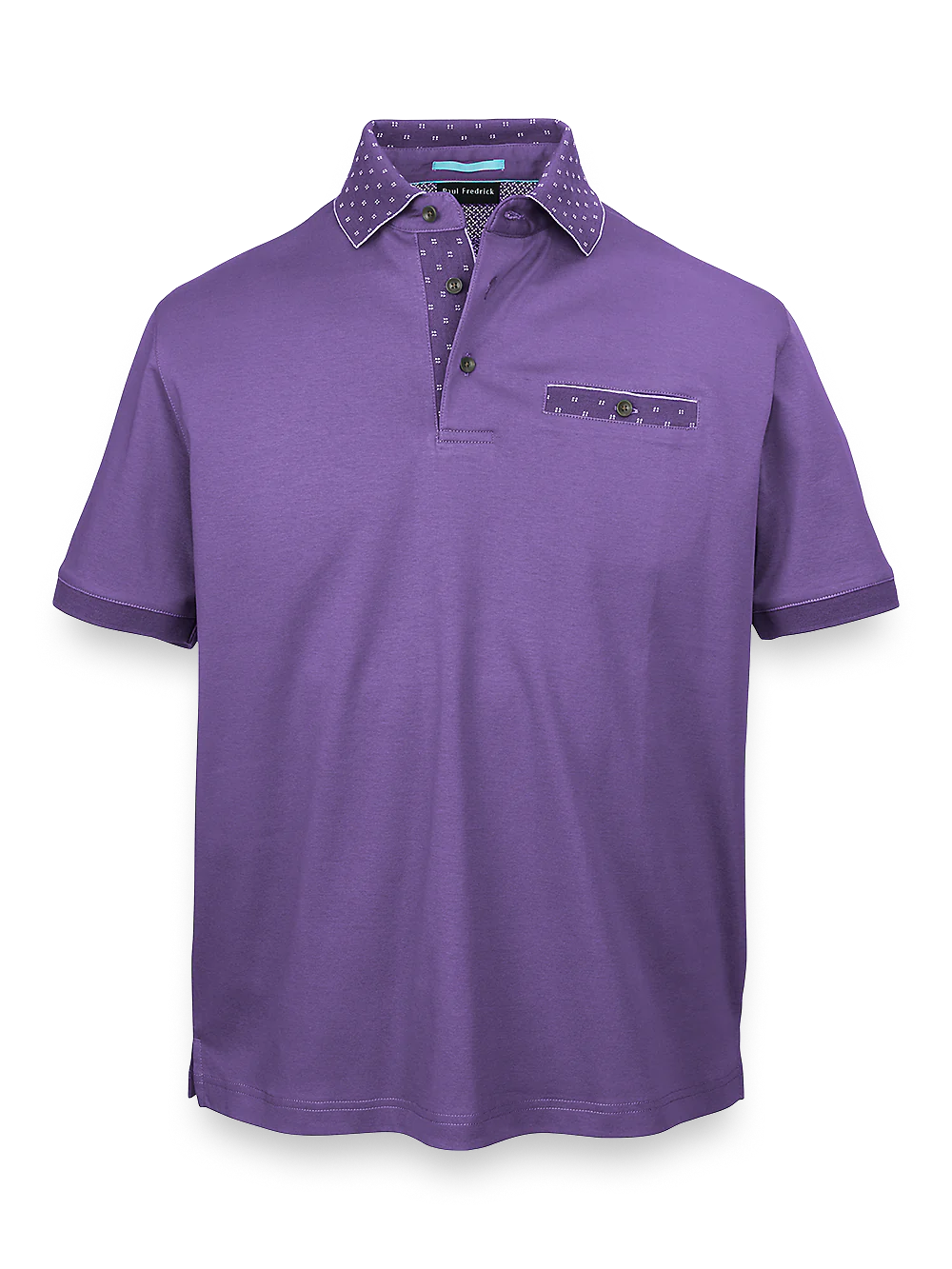 Mercerized Cotton Polo - Purple