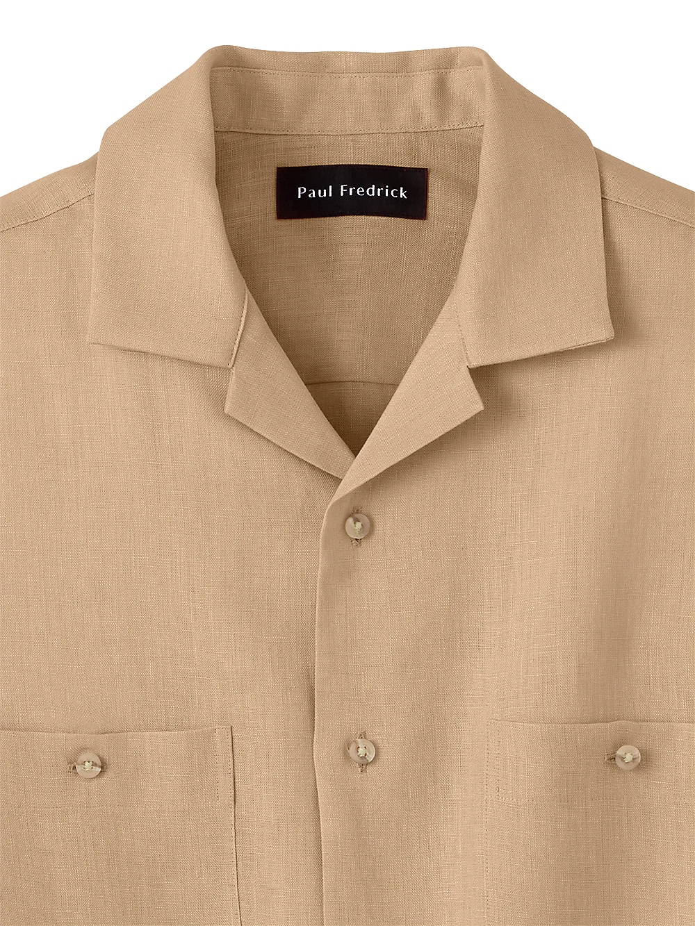 Linen Solid Casual Shirt - Tan