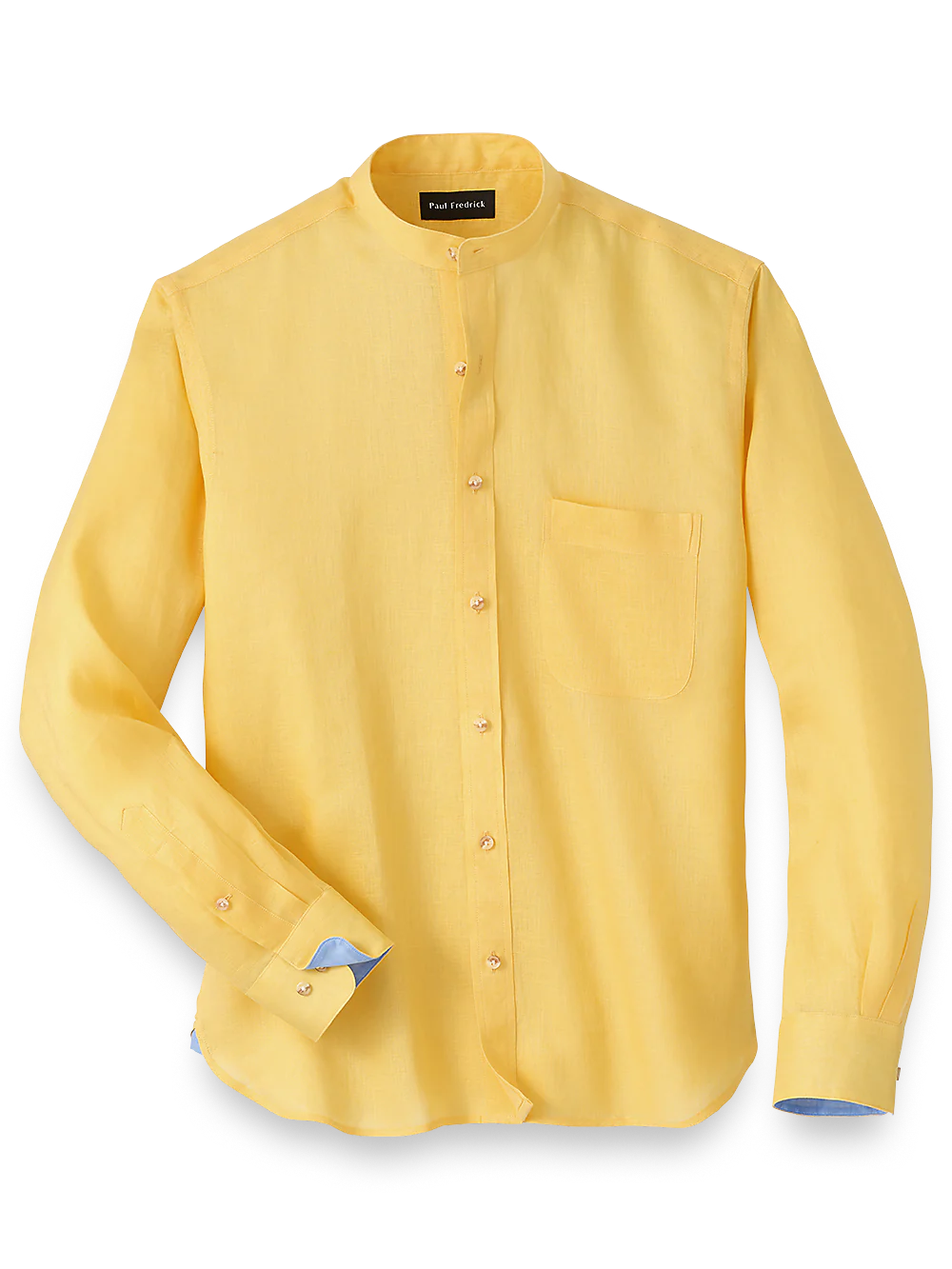 Linen Solid Casual Shirt - Yellow