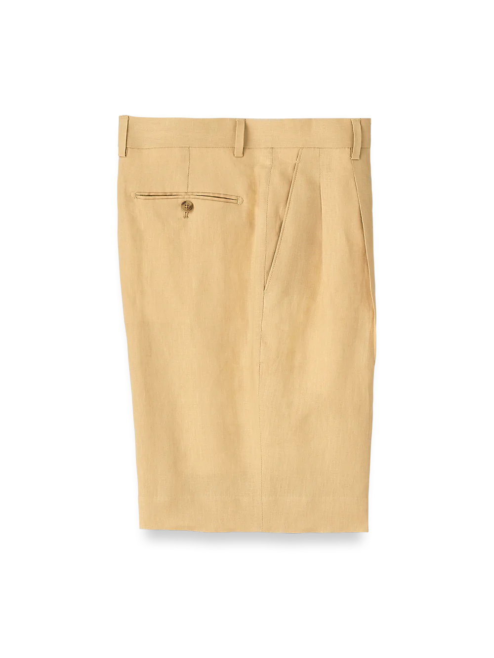 Linen Pleated Shorts - Maze