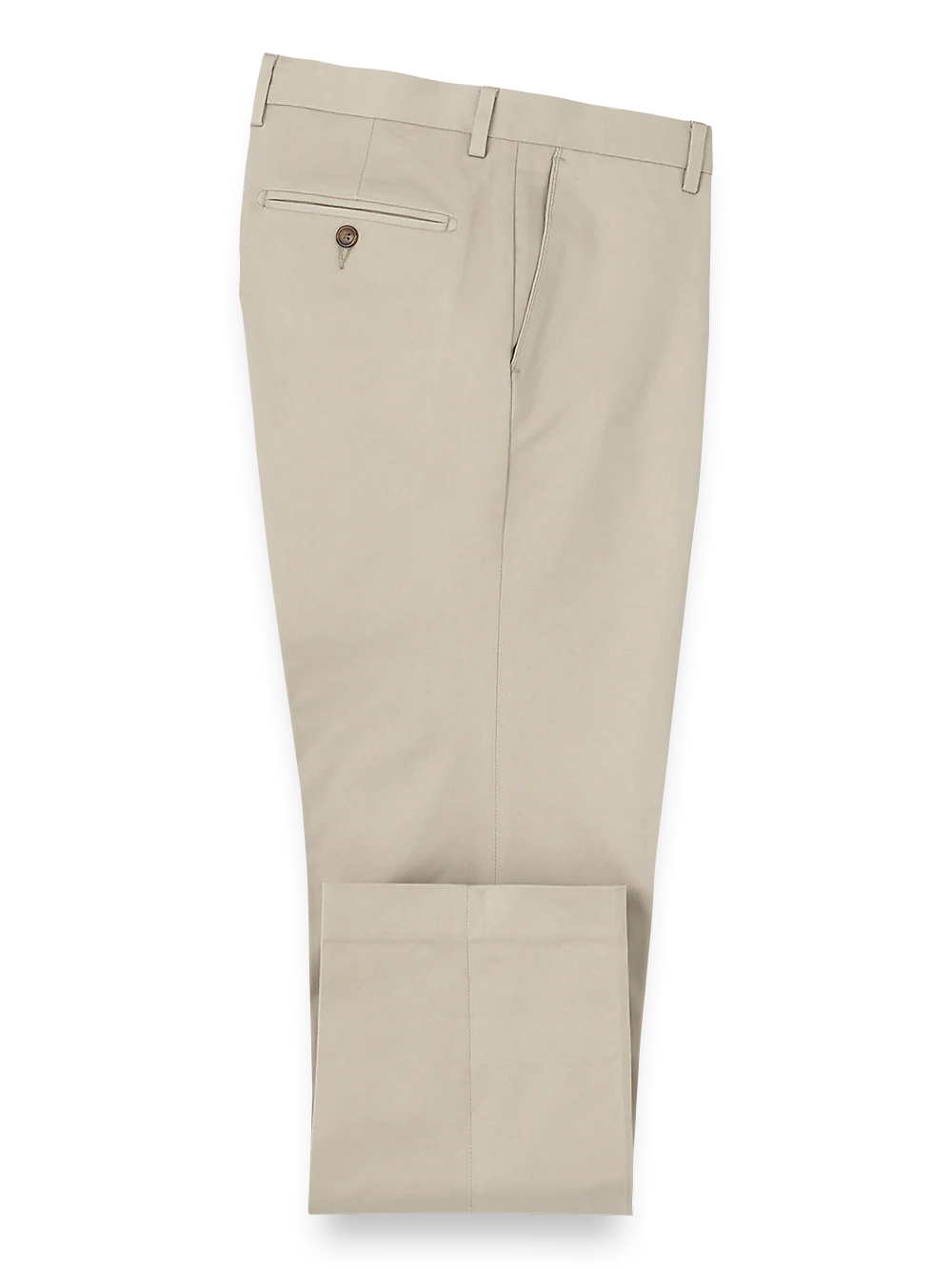 Cotton Stretch Twill Pants - Khaki