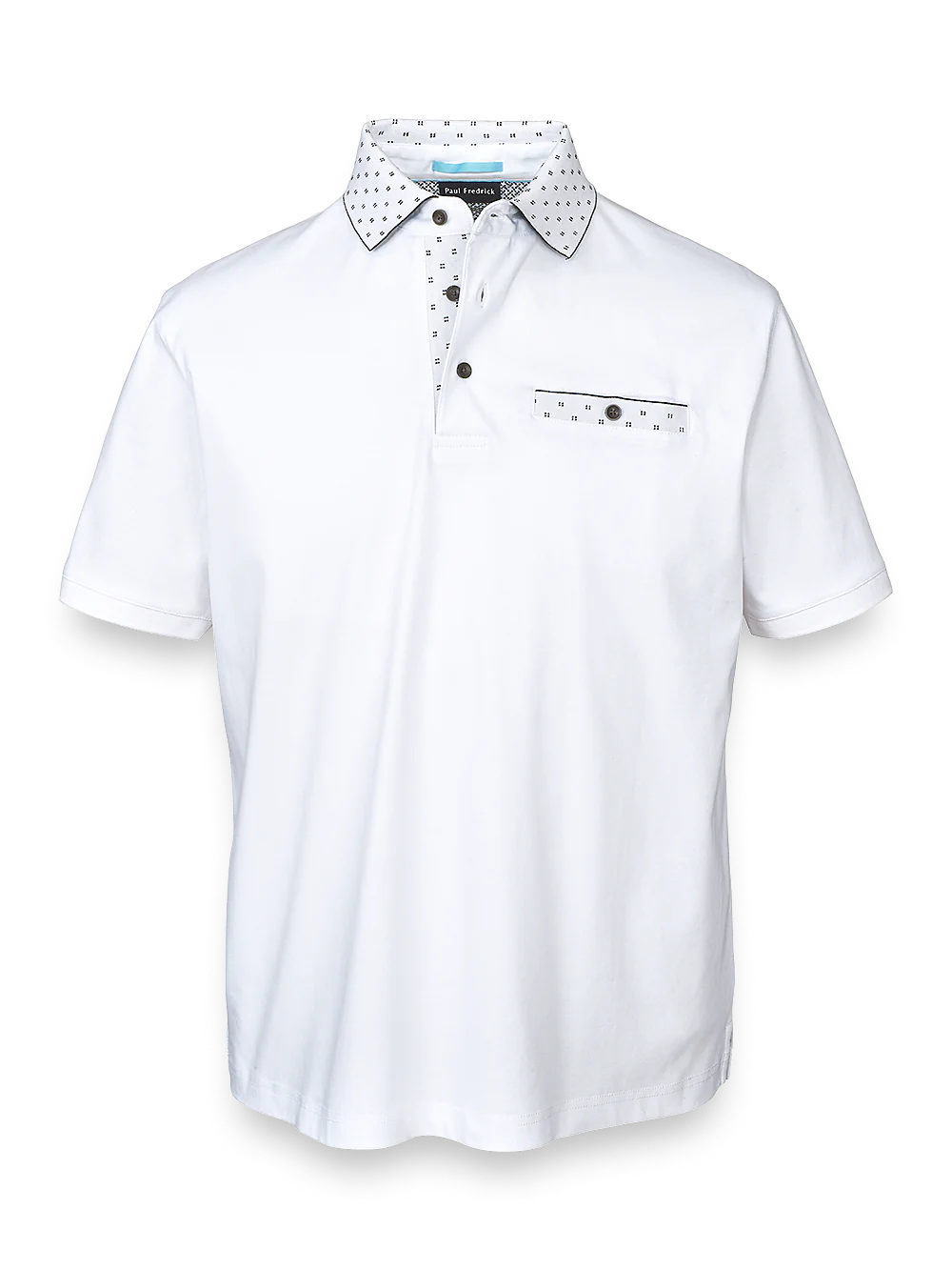 Mercerized Cotton Polo - White