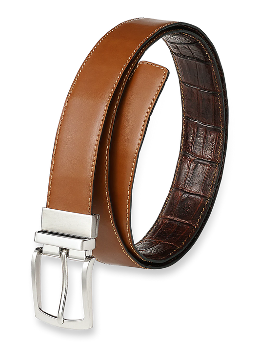 Darren Reversible Belt - Tan