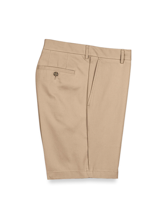 Flat Front Lightweight Impeccable Shorts - Khaki