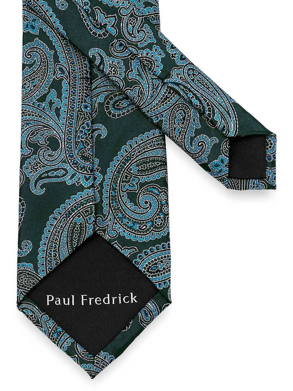 Paisley Woven Silk Tie - Green Multi